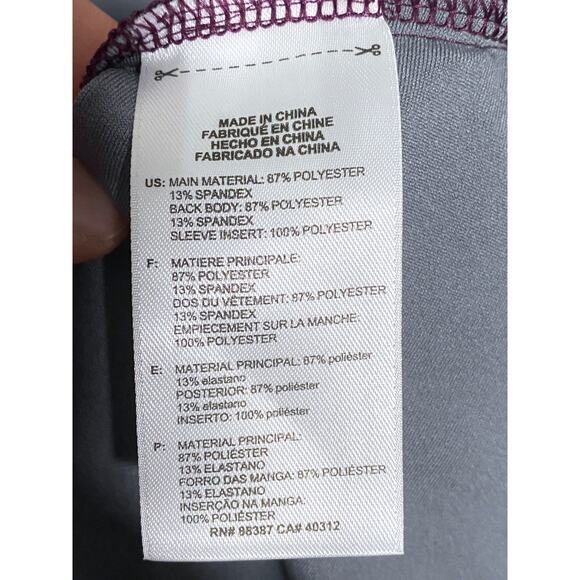 Adidas Golf Quarter Zip Pullover Jacket Jumper Maroon Gray Long Sleeve Mens M - Picture 8 of 8